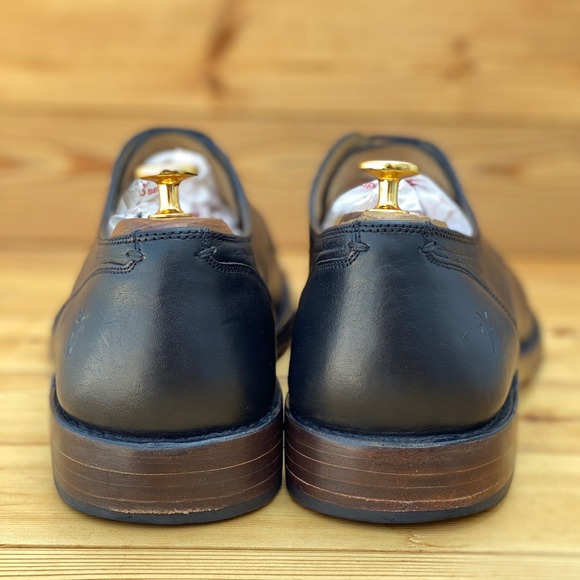Frye Oliver Oxford Black Leather Cap Toe Lace Up Shoes 84740 Men Size 13‎ D main image 7